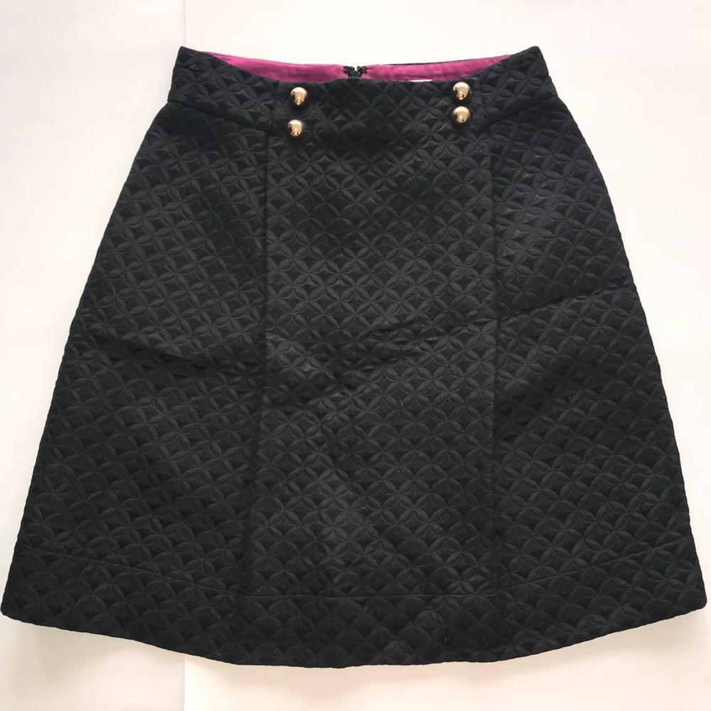 Black Shoshanna Pleated Skirt